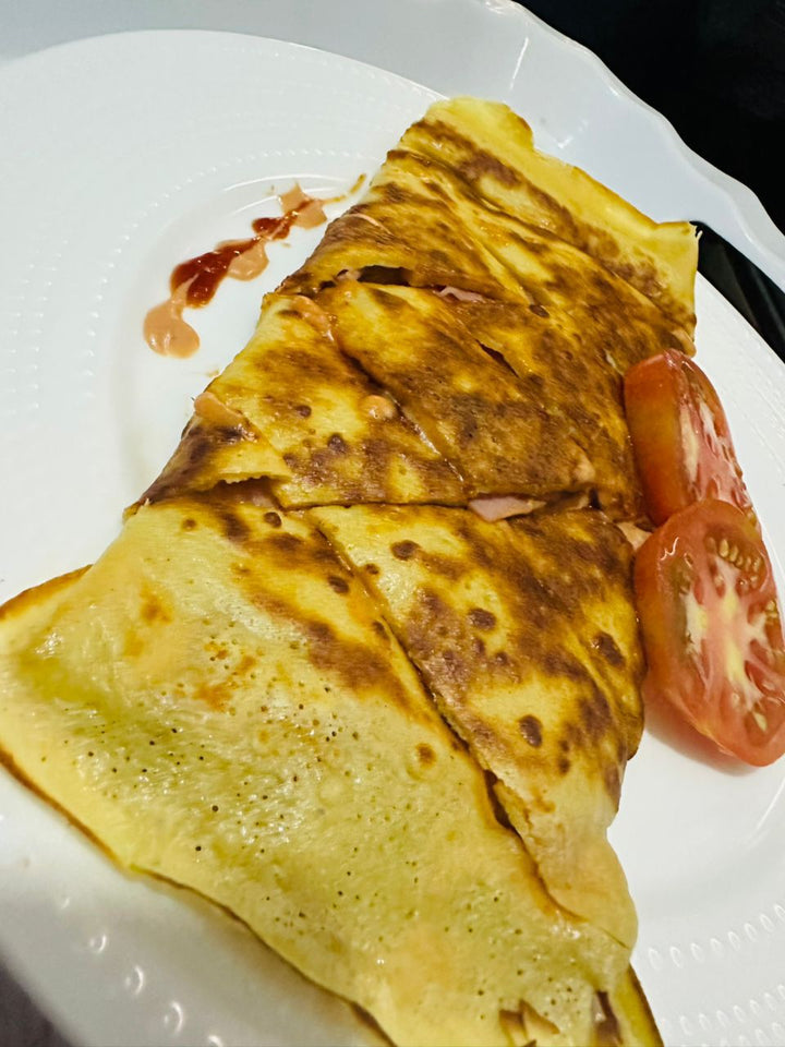 Crêpes jambon fromage