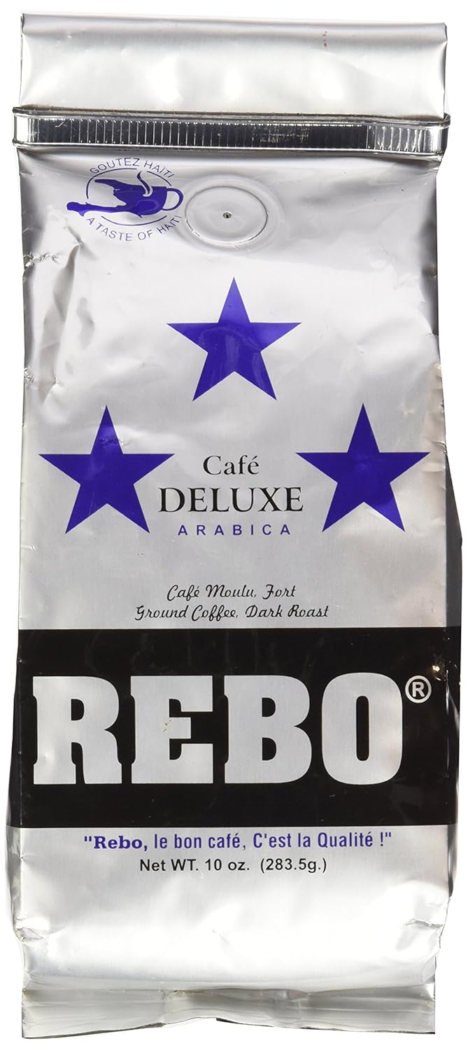 CAFE REBO ARGENTE MOULU 283. 5 G DELUXE