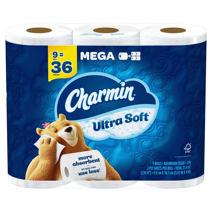 CHARMIN 9 MEGA ROLL GENTLE 9 CT